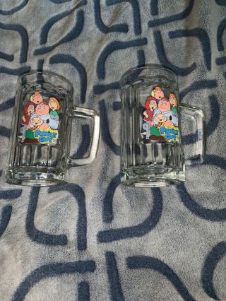 Family Guy Tv Show Glass Beer Mug Tankard Set