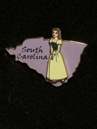 Disney Pin - State Character - South Carolina - Belle - Beauty And The Beast