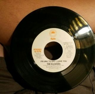 Sweet Soul 45 The Elusions (i’d Like To Say I Love You) Promo