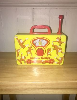 Curious George Wind Up Metal Radio - Plays Abc Song - No Batteries Required