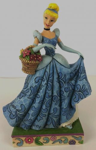 Disney Traditions Jim Shore Cinderella Figurine Spring Romance Butterfly Missing
