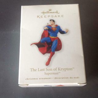 Hallmark Keepsake Ornament Superman The Last Son Of Krypton 2010 Cape Mib