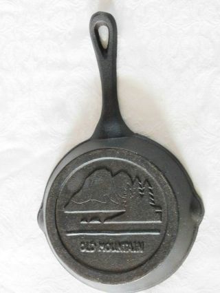 Old Mountain Cast Iron Pre Seasoned 6.  5  Skillet 6 1/2 Inch