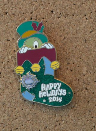 Pin 106954 Happy Holidays 2014 - Stockings Boxed Set - Jiminy Cricket Completer