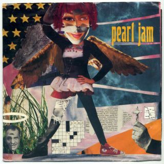 Pearl Jam Angel/ramblings 7 " 1994 Epic Promo Ex,  In Vg,  Picture Sleeve