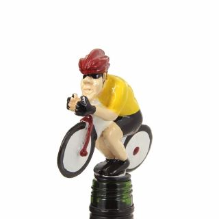 Cyclist Tour De France Wine Saver / Bottle Stopper / Novelty Cake Decoration.