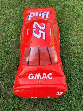 Budweiser Beer Inflatable NASCAR Race Car 25 K Schrader Vintage 1993 Large 3