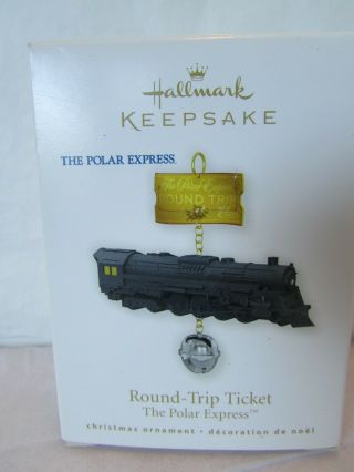 Hallmark Polar Express Round Trip Ticket Ornament 2010