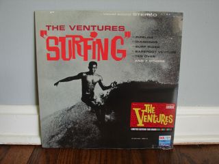 The Ventures " Surfing " Sundazed Limited Editon 180g Colored Vinyl Record Oop