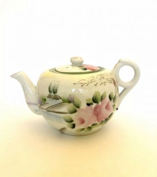 Vintage Hand Painted Teapot Made In Japan