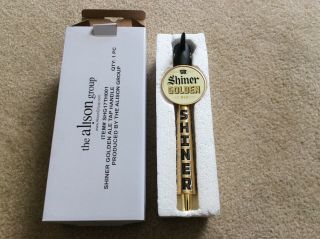Shiner Bock Golden Ale Miners Pick Ax Beer Tap Handle