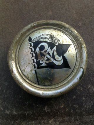 Antique R & M Robbins Myers Electric Fan Motor Guard Emblem