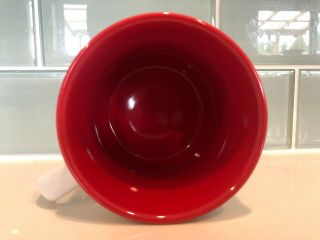 Davids Tea Mug White & Red With Silver Dots 3