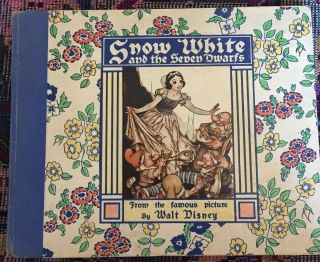 Vintage Disney Snow White And The Seven Dwarves.  Grosset & Dunlap.  1938.  Vg.