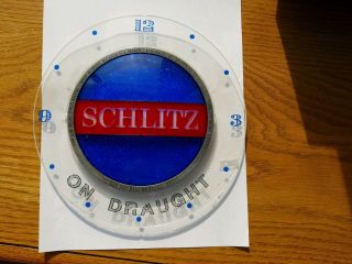 Schlitz Beer Clock 1961 Motion Water Shimmer Face Only No Clock