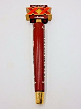 Dos Equis 11 " Beer Tap Handle Bar / Pub Game Room Amber Lager