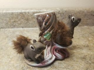 Squirrels In Tree Salt & Pepper Shaker Set Arcadia Ceramics