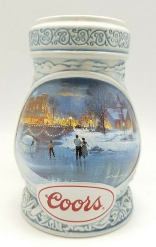 Coors " Seasons Of The Heart " 1997 Stein Ceramic Beer Mug Collectible Item