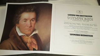 DGG 2740 216 ed1 8LP Bernstein,  VPO: Beethoven: The 9 Symphonies.  NM/MINT 3
