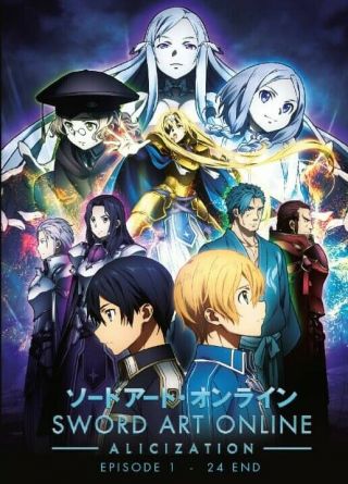 Dvd Sword Art Online - Alicization Episode 1 - 24end Anime Box Et English Dubbed