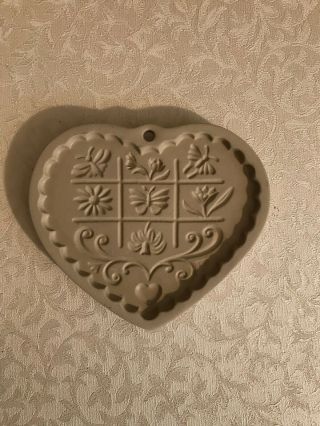 Pampered Chef 1996 Cookie Mold “gardens Of The Heart”