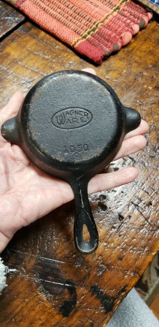 Vintage Wagner Ware Skillet Ashtray Cast Iron 1050 O