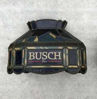 Two Vintage Busch Beer Plastic Wall Sconce Light Cover