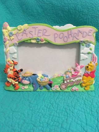 Disney Winnie The Pooh,  Tigger,  Piglet & Eeyore “easter Poohrader” Picture Frame