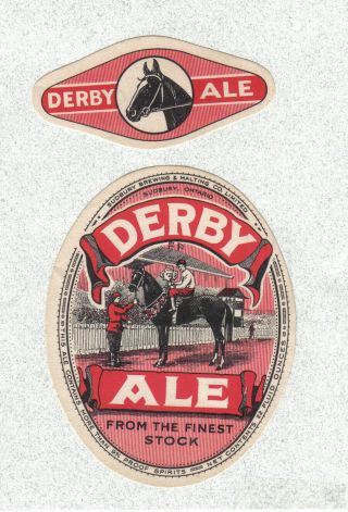 Beer Label - Canada - Derby Ale - Sudbury Brg.  & Malting - Sudbury,  Ontario