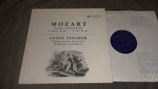 Uk 33x 1630 Ed1 B/g Annie Fischer: Mozart: Piano Concertos K.  467,  482.  No Sax