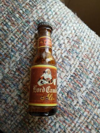 Vintage Lord Camden Ale Beer Brown Glass Bottle Salt Pepper Spice Shaker Novelty