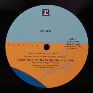 Roger I Want To Be Your Man Reprise 12 " Promo Hear