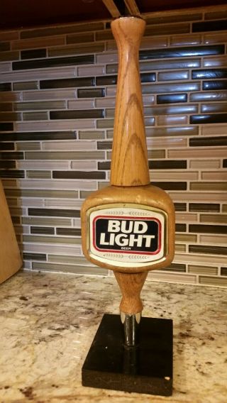 Vintage Budweiser Bud Light Beer Keg Draft Beer Tap Handle Kegerator Draft
