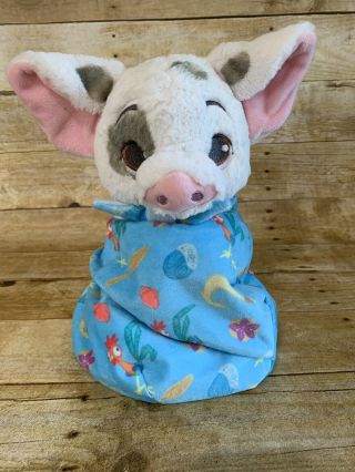Disney Baby Pua Pig From Moana In A Pouch Blanket Plush Doll