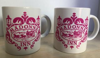 MADONNA INN Pink - San Luis Obispo,  California,  Ceramic Coffee Cup Set Of 2 Mugs 2