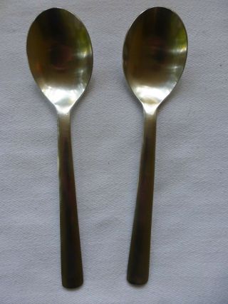 Helmick/welch 18/8 Korea Ginkgo Stainless Steel Merit Mcm Table Spoons Two