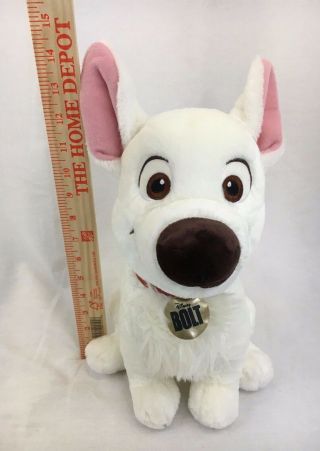 Disney Store Bolt Dog Soft Plush Toy Stuffed Animal Tall