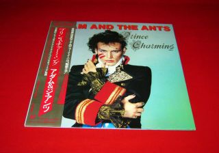 Adam And The Ants Lp Prince Charming W/obi,  Poster Japan Ex