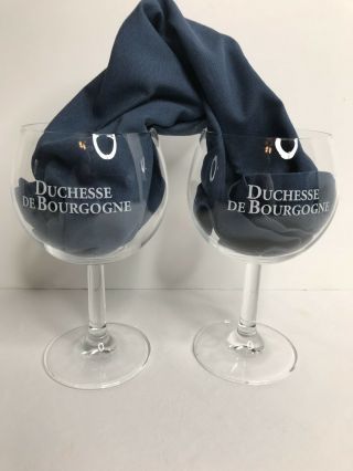 Duchesse De Bourgogne Beer Glasses Ayano Belgian Craft Stem Clear Goblet 2x Gift