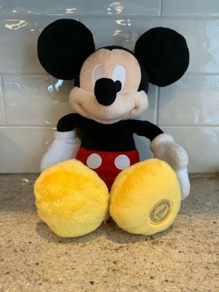 Disney Store Mickey Mouse Plush Toy Doll Stuffed Animal Authentic 18 "