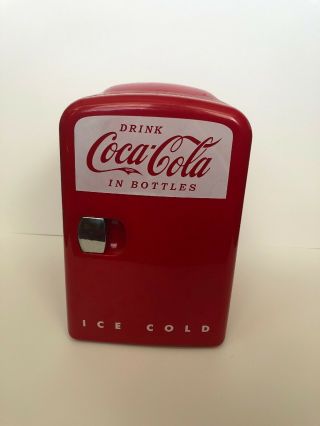 Coca - Cola Beverage 6 - Can Mini Fridge Small Compact Freezer Office Dorm Cooler