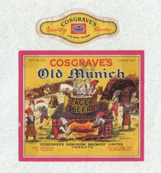 Beer Label - Canada - Cosgrave 