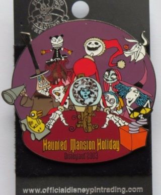 Disney Dlr Haunted Mansion Holiday 2003 Nightmare Before Christmas Jack Zero Pin