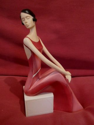 Lovely Art Deco Style Art Mode Figurine Entitled Exquisite By Dean Kendrick