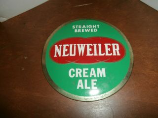 Vintage Neuweiller Beer Sign,  Cream Ale Toc,  Allentown,  Pa