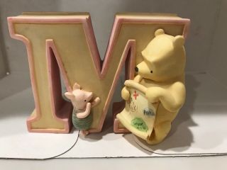 Disney Winnie The Pooh And Piglet Alphabet Figurine Letter M Map