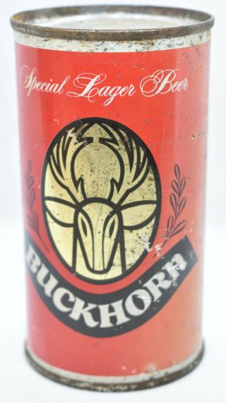 Buckhorn Special Lager Beer Flat Top Beer Can Buckhorn Brewing Co.  St.  Paul Minn