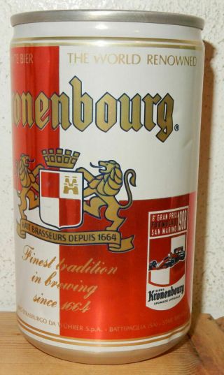 Ococ Kronenbourg San Marino 1988 Formula 1 Beer Can From San Marino (33cl)