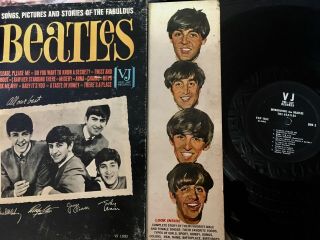 Songs Pictures And Stories Of The Fabulous Beatles Lp Record  1964 Vj