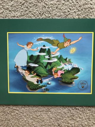 Disney Peter Pan Lithograph - Out Of Print